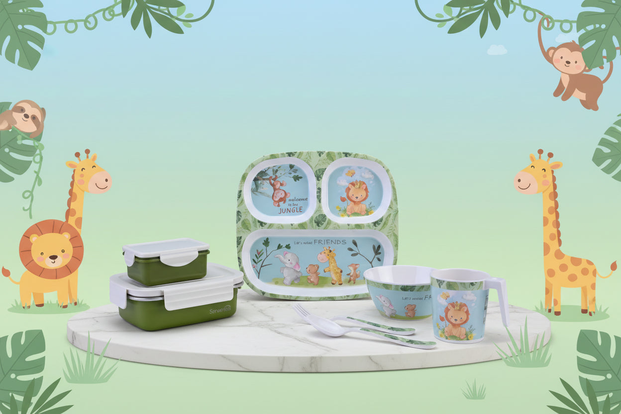 7 pc Kids Set - Jungle