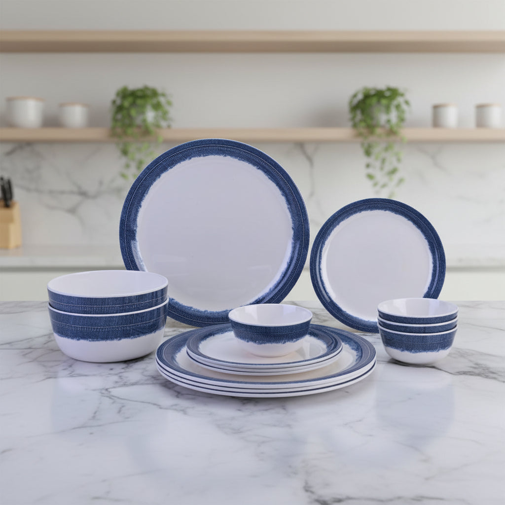 14pc Dinner Set: Denim