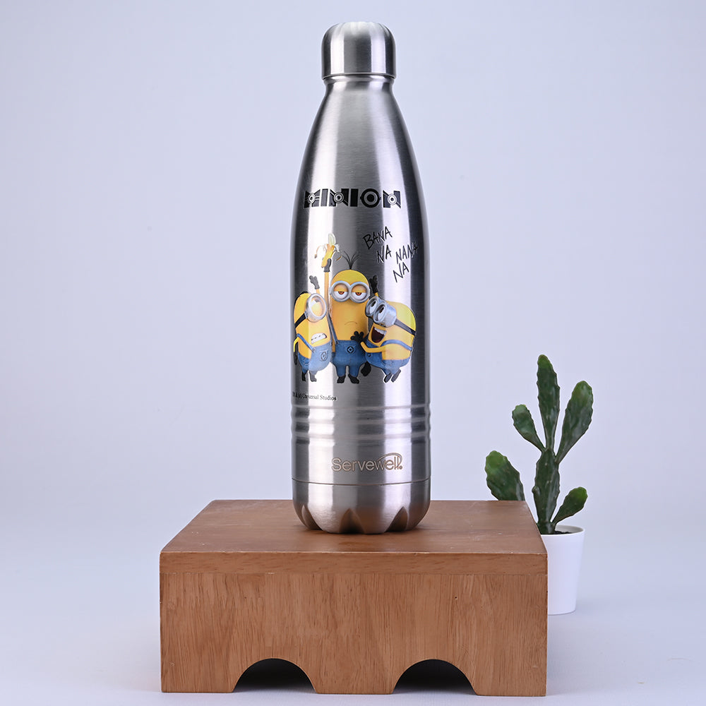 Indus - SS Vacuum Bottle 500 ml - Minions Steel