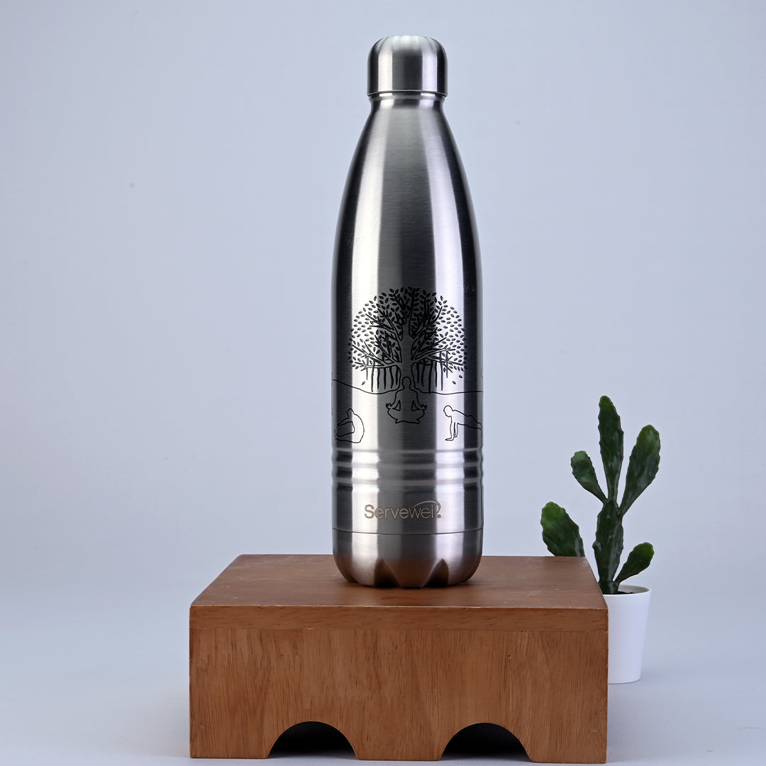 Indus - SS Vacuum Bottle 750 ml - Yoga Steel