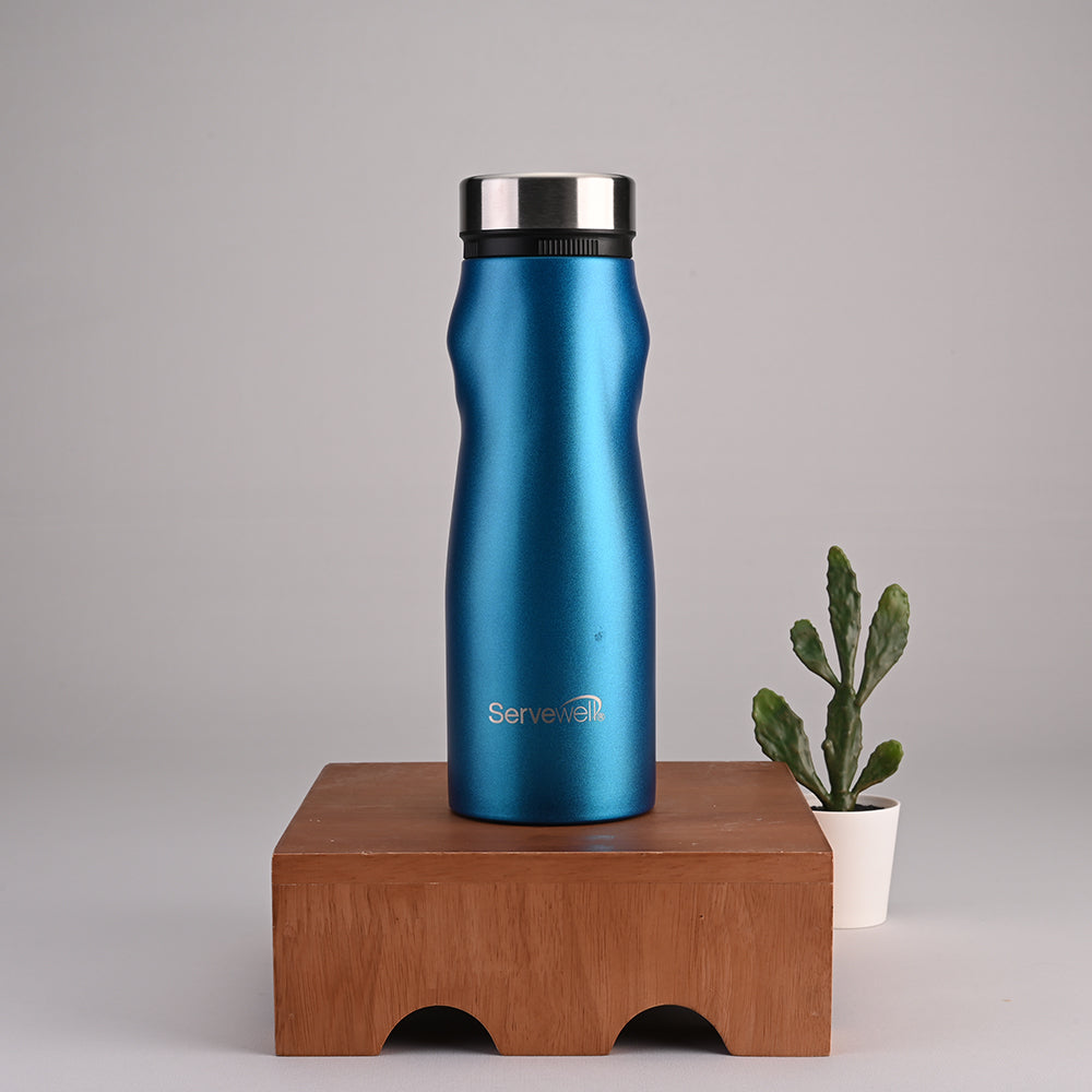 Congo Steel Fridge Bottles Striking Blue