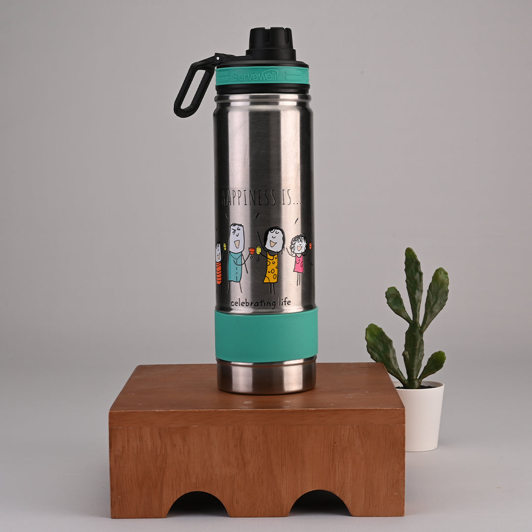 Thunder - SS Vacuum Bottle 725 ml - Happiness Is… Sea Green
