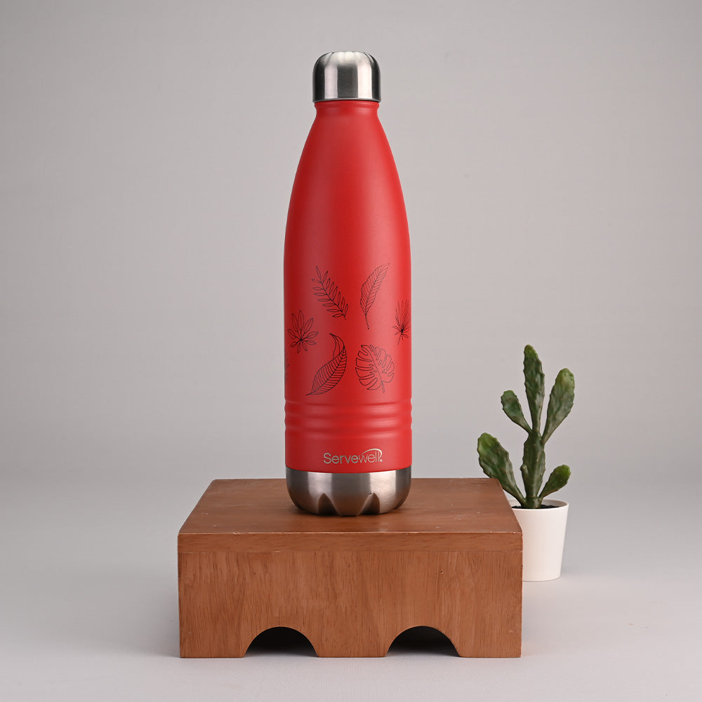 Indus - SS Vacuum Bottle 500 ml - Autumn Fuji Red