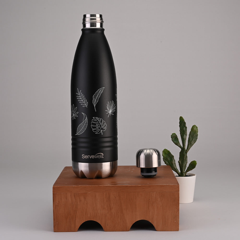 Indus - SS Vacuum Bottle 500 ml - Autumn Jet Black