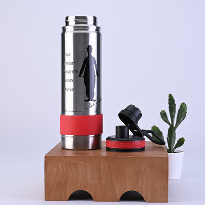 Thunder - SS Vacuum Bottle 725 ml - Charlie Chaplin Fuji Red