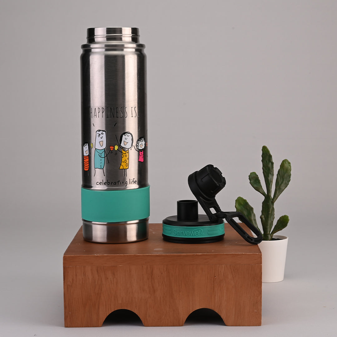 Thunder - SS Vacuum Bottle 725 ml - Happiness Is… Sea Green