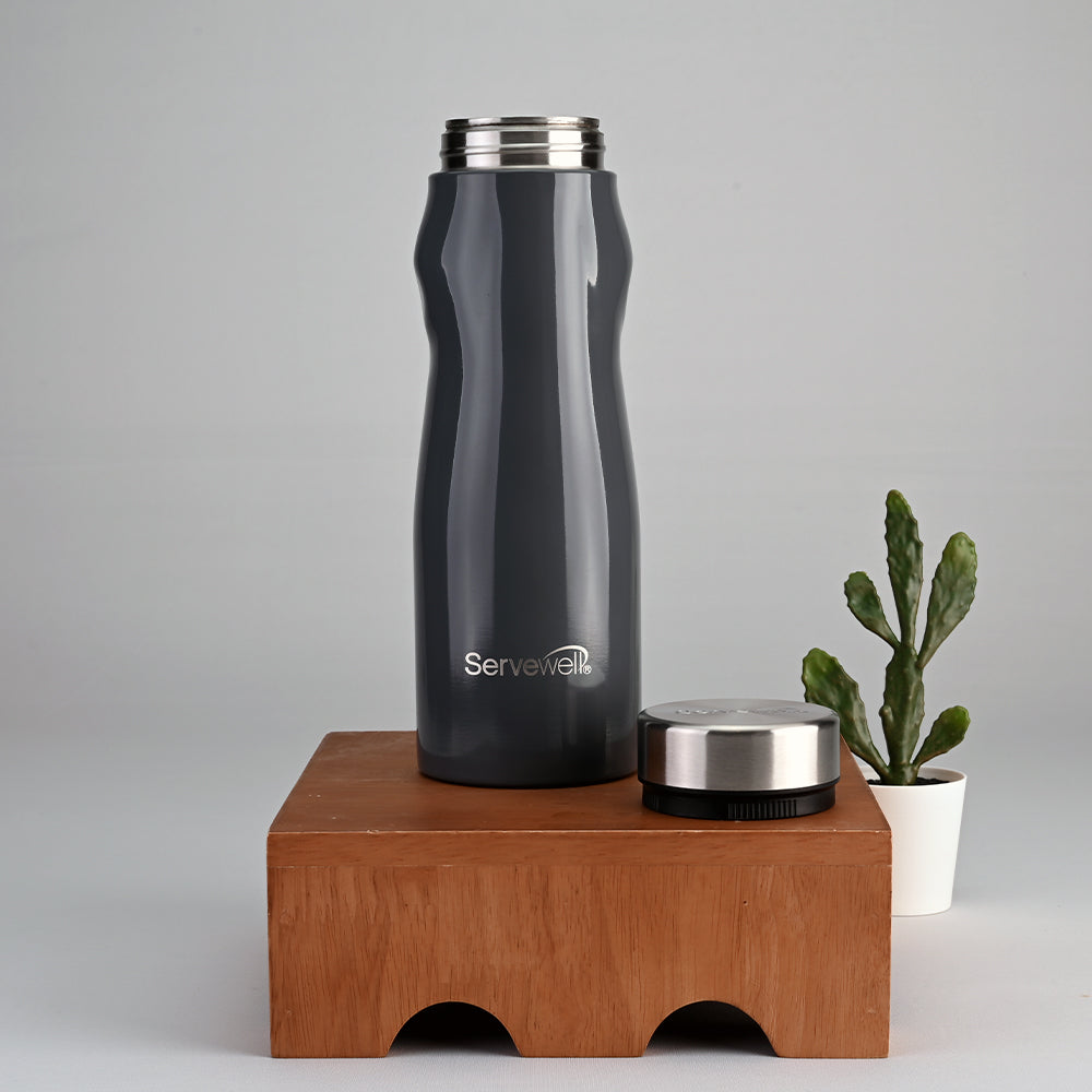 Congo Steel Fridge Bottles Grey
