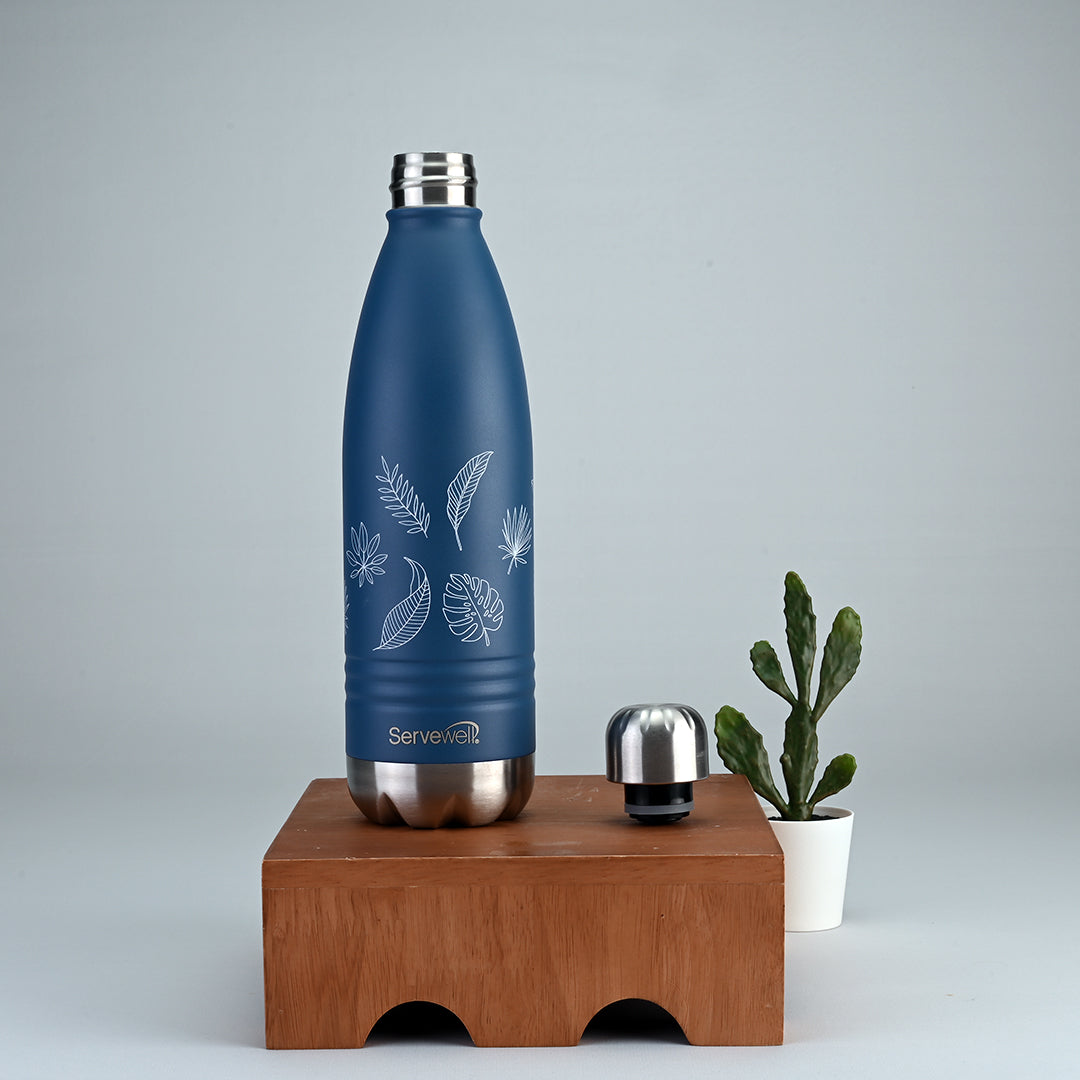 Indus - SS Vacuum Bottle 750 ml - Autumn Imperial Blue