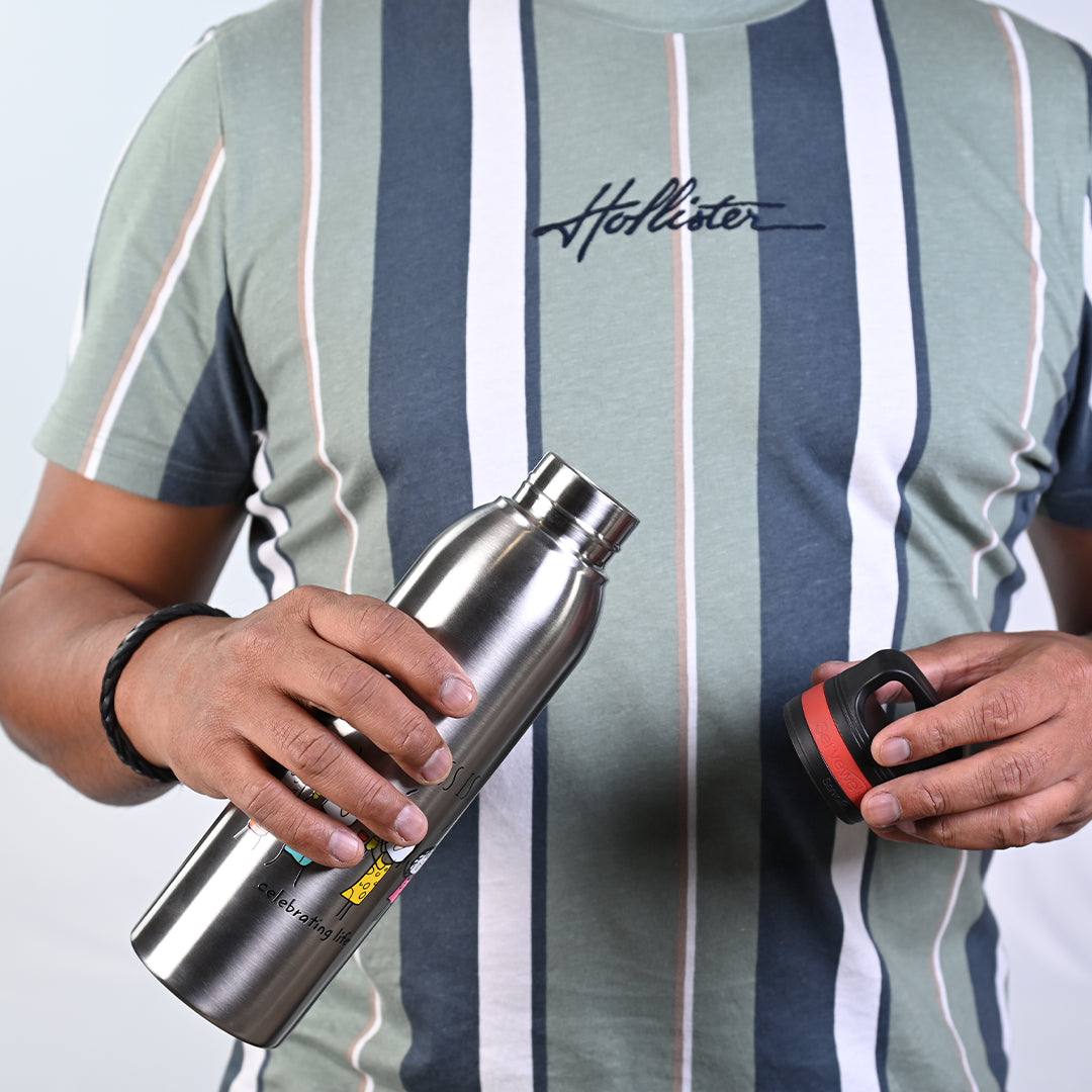 Oslo - SS Vacuum Bottle 720 ml - Happiness Is…Steel