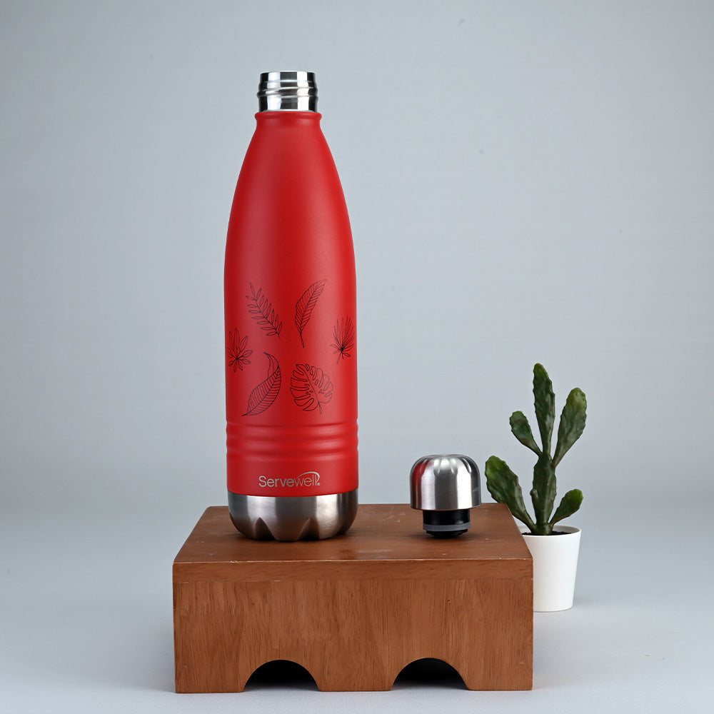 Indus - SS Vacuum Bottle 750 ml - Autumn Fuji Red