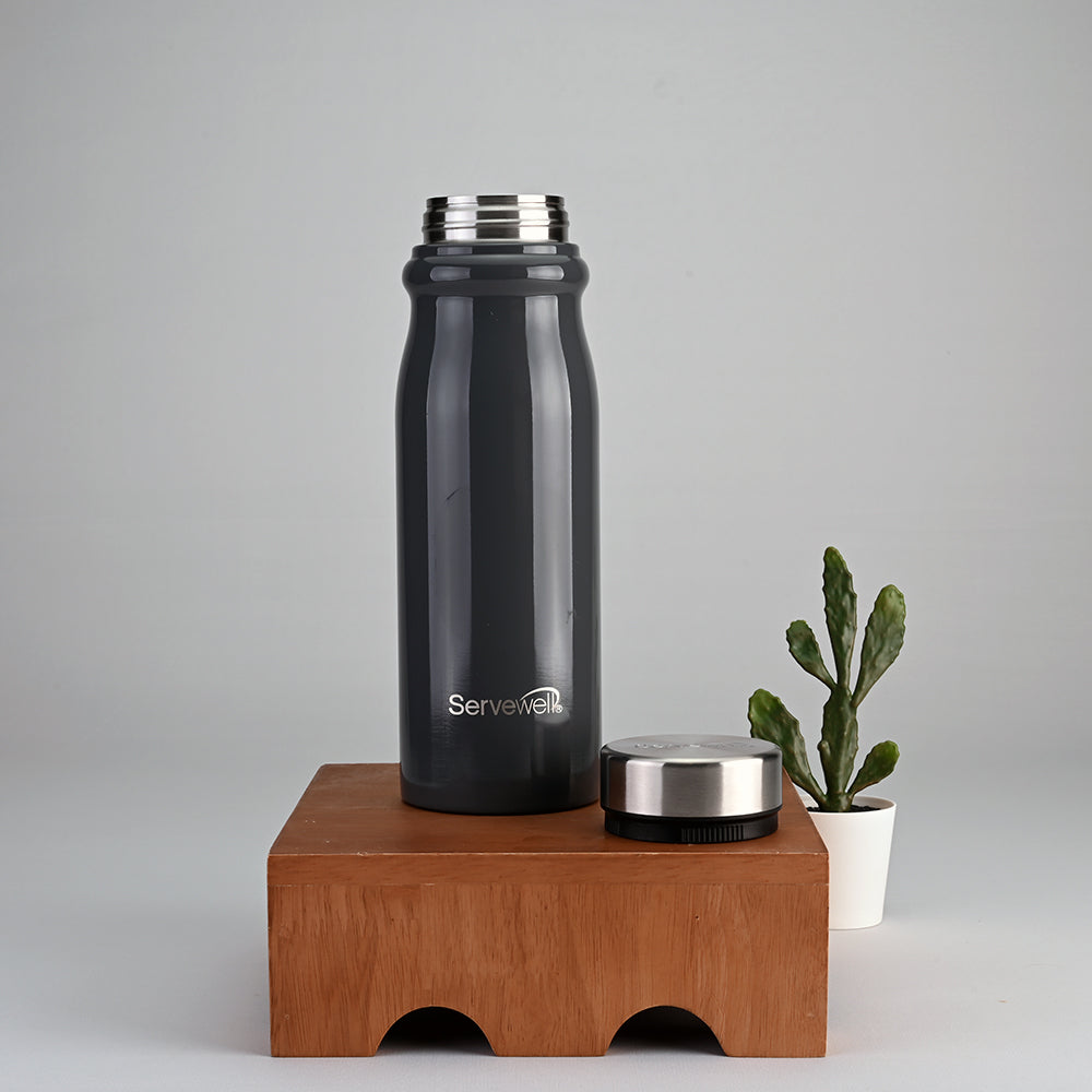 Hudson Steel Fridge Bottles Grey