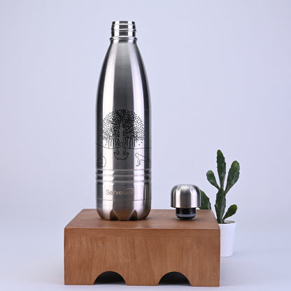 Indus - SS Vacuum Bottle 1000 ml - Yoga Steel