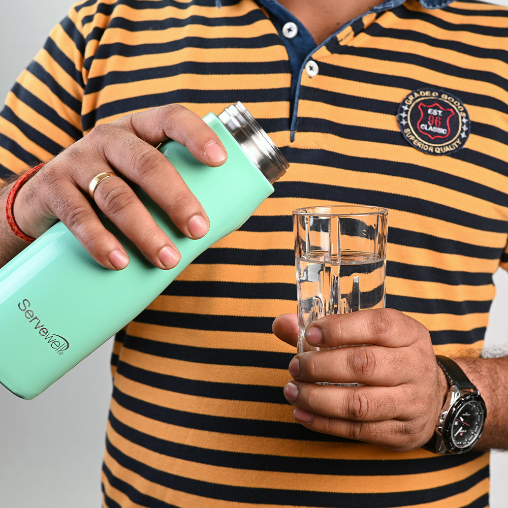 Congo Steel Fridge Bottles Sea Green