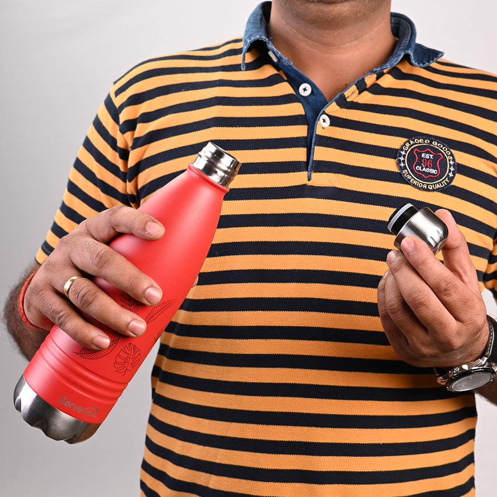 Indus - SS Vacuum Bottle 750 ml - Autumn Fuji Red