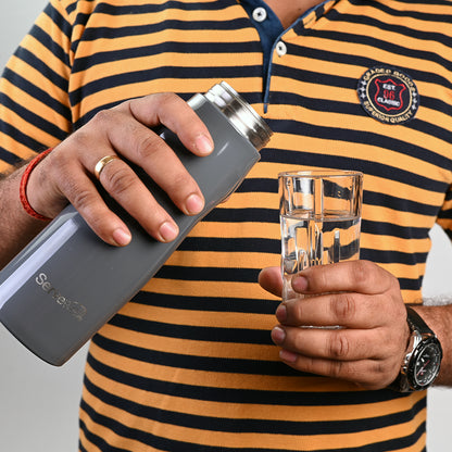 Congo Steel Fridge Bottles Grey