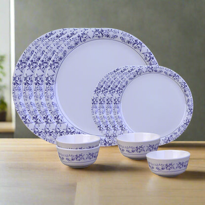 12 pc Dinner Set Rnd - Blue Pottery