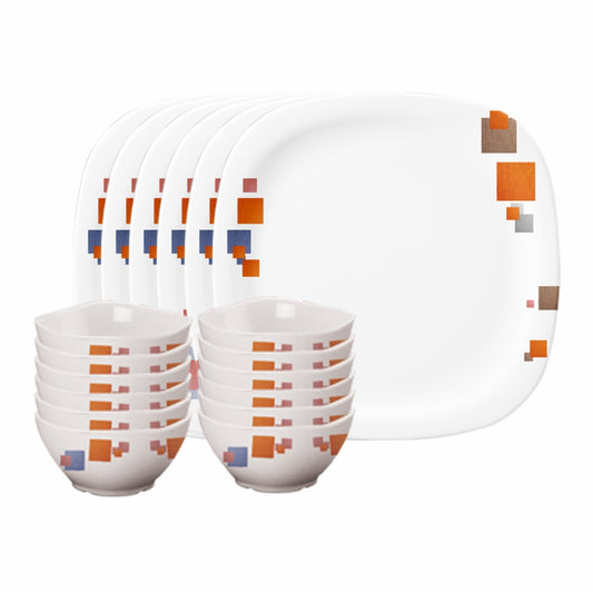 18pc Dinner Set - Candy Cubes
