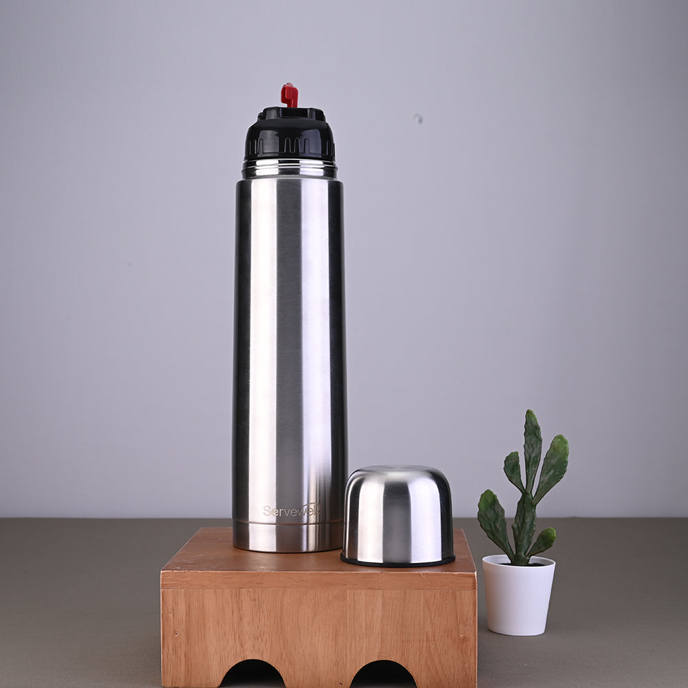 Giraffe SS Vacuum Flask 1000 ml - Steel