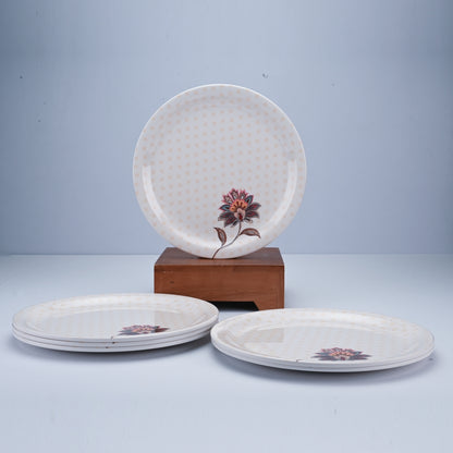 6 pc Dinner Plate Set Rnd 28 cm - Indibloom