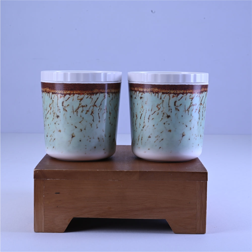 4 pc Elegant Jar Set 700 ml - Crinkle
