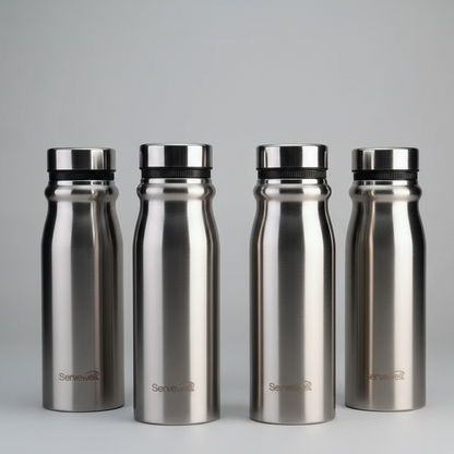 Hudson Steel Fridge Bottles - 1100 ml (Set of 4)