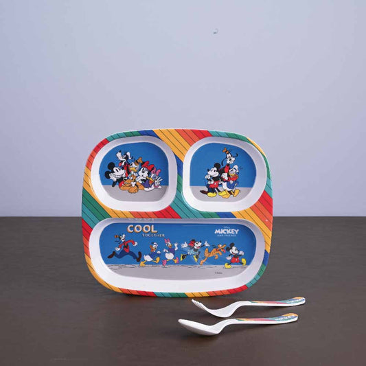 3pc 3 Partition (Rect): Mickey