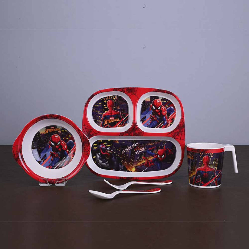5 Piece Spiderman Kids Set by Servewell