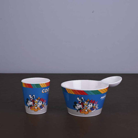 2pc Fries Bowl and Glass: Mickey