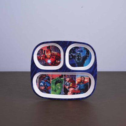 3 pc Rect 3Plate Fork & Spoon Set -  Avengers