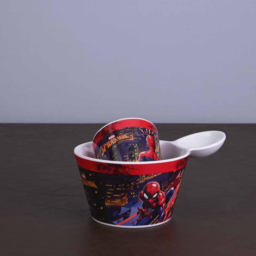 2 pc Fries Bowl & Glass Set - Spiderman