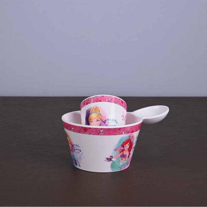 2pc Fries Bowl and Glass: Princess