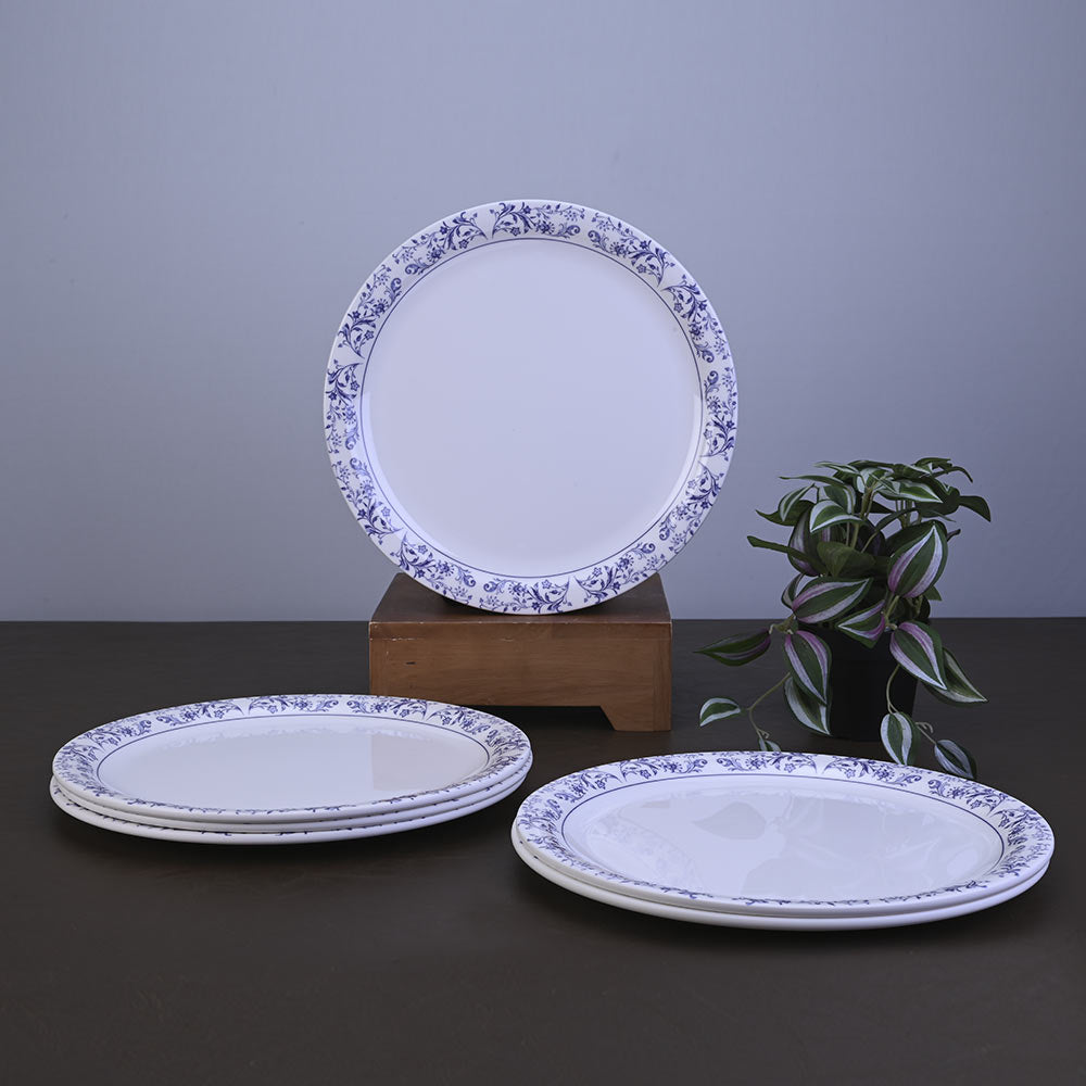 6pc Dinner Plate Set 28 cm - Blue Pottery