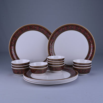 18 pc Buffet Set Rnd Gold - Leela