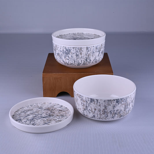 2 pc Serving Bowl with Lid Set Dome 16 cm - Rocker