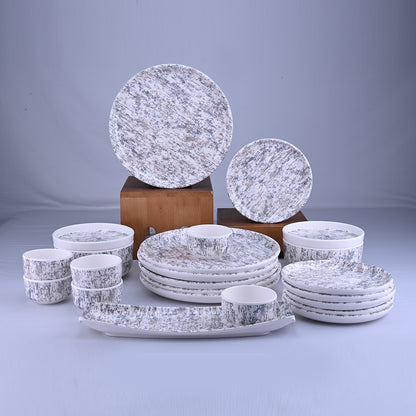 23 pc Dinner Set Dome - Rocker