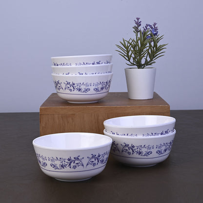 6 pc Veg Bowl Set 10.5 cm - Blue Pottery