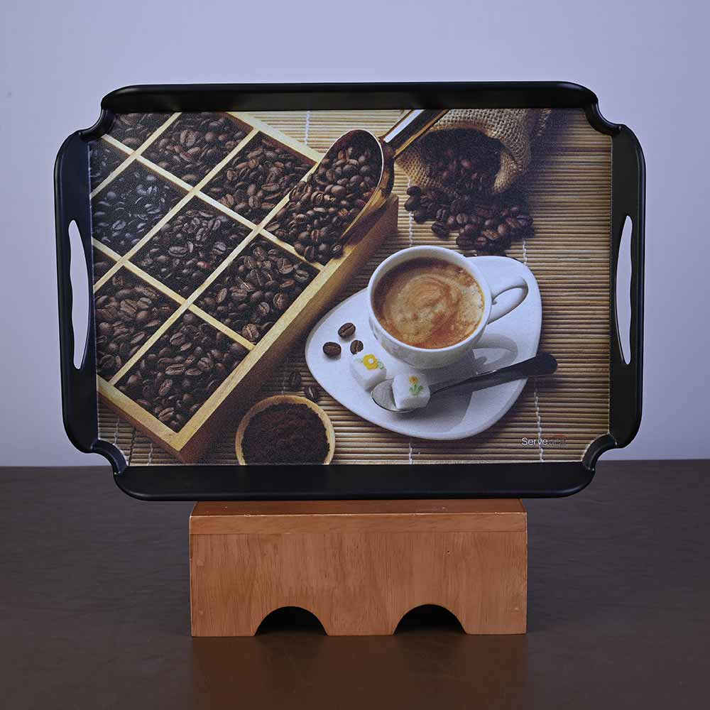 3 pc Elegant Trays Set - Coffee Tile