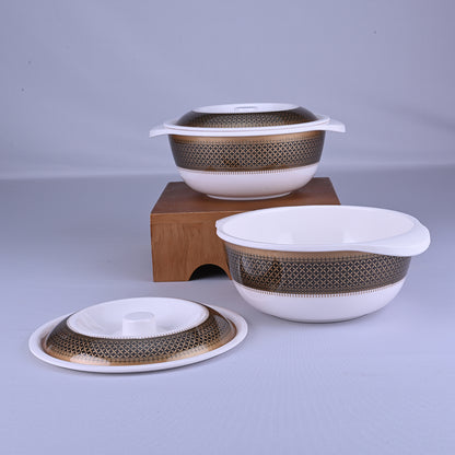 31 pc Dinner Set Rnd Gold - Heera