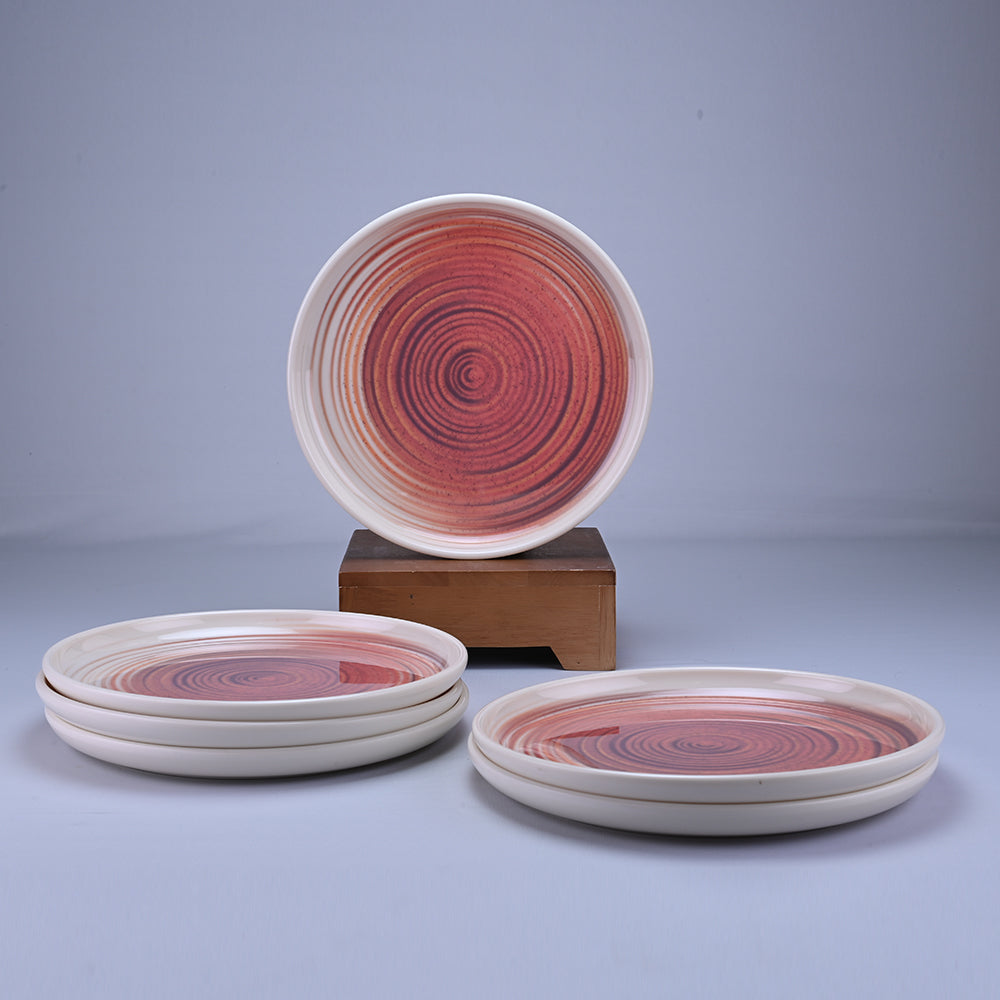 23 pc Dinner Set Dome - Spin (Green Base)