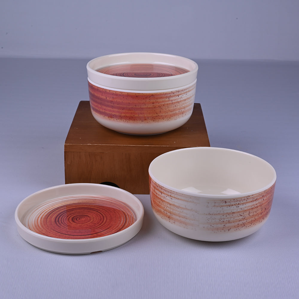 23 pc Dinner Set Dome - Spin (Green Base)