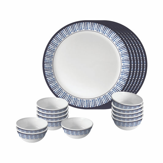 18pc Dinner Set - Indigo Ties