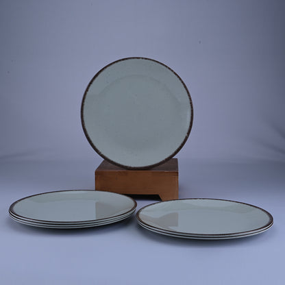 18 pc Dinner Set Gravel - Dot Green