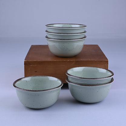 18 pc Dinner Set Gravel - Dot Green