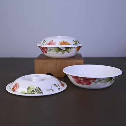 Serving Bowl with Lid Set 2 + 2 pc 21 cm - Delilah