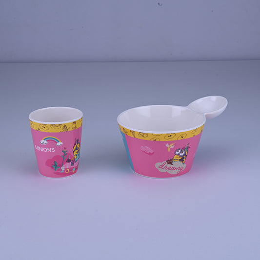 2 pc Fries Bowl & Glass Set - Minions