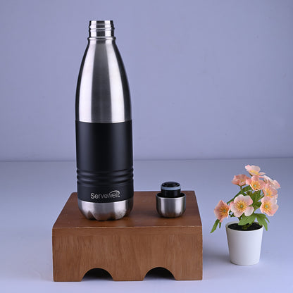 Indus Pro Vacuum Bottle 750 ml - Twin StlBlk