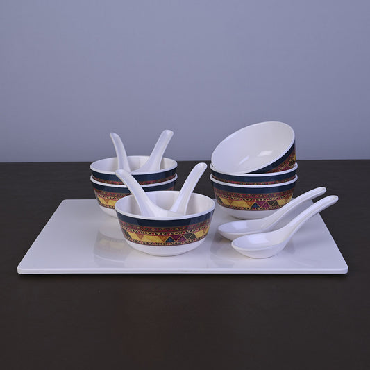 12pc Soup Bowl with Spoon Set - Amer