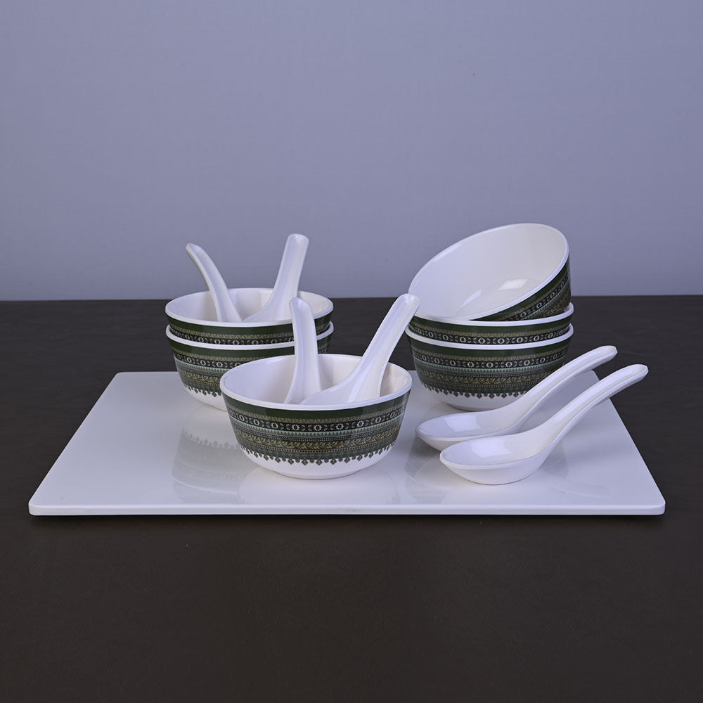 12pc Soup Bowl with Spoon Set - Sajeeli