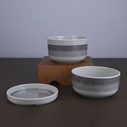 Serving Bowl with Lid Set 2 + 2 pc 16 cm - Stardust