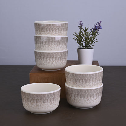 6pc Veg Bowl Set 9 cm - Crema